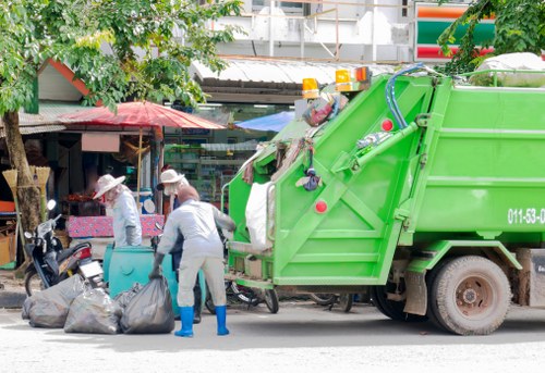 Vehicle inspection and secure load for rubbish collection